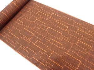 アンティーク　幾何学模様織り出し　雨コート地反物